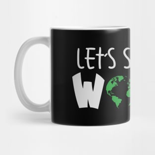 'Let's Save The World' Animal Conservation Shirt Mug